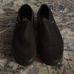 Woman’s vans shoes size 8 black